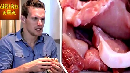 SHOCKING! Guy Cuts His Own Leg To Taste It | Weird Asia