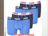 PUMA Caballero BASIC Boxershort Calzoncillos Pack de 4 en todos los colores - L Algodón azul/navy/azul/navy