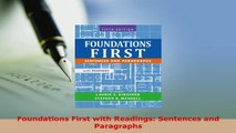Download  Foundations First with Readings Sentences and Paragraphs Read Online