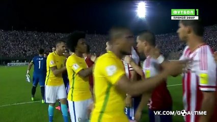 Paraguay 2 - 2 Brazil - World Cup - Highlights - 30-03-2016