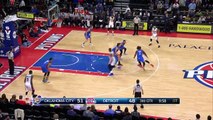 Reggie Jackson Blocks Waiters Dunk Attempt   Thunder vs Pistons   March 29, 2016   NBA 2015-16