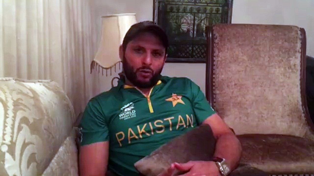 Shahid Afridi Official,My message to my nation.