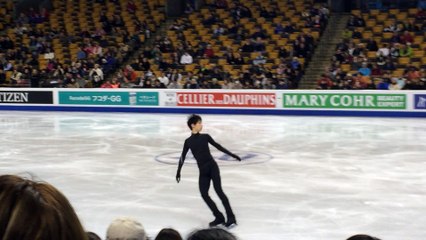 2016 WC Practice Day 2 - Yuzuru Hanyu Triple Axel