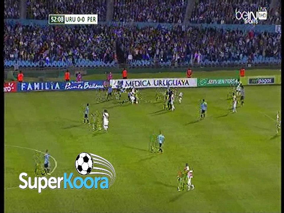 اهداف مباراة ( أوروجواي 1-0 بيرو ) تصفيات كأس العالم امريكا الجنوبية