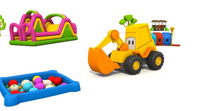 Мультик про Экскаватор Масю: Веселая Карусель учим названия цветов, развивающий мультфильм