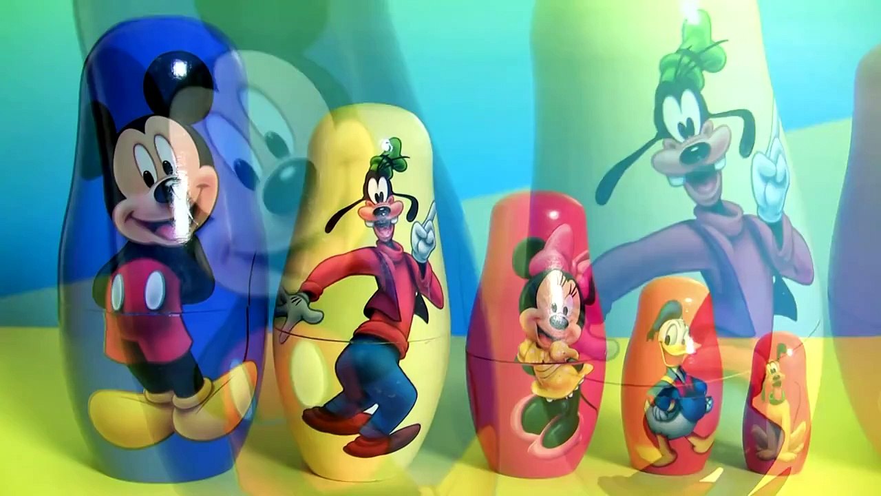 Mickey Mouse Clubhouse Stacking Cups Nesting Surprise Disney Minnie Goofy Pluto Donald Bab