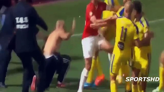 Crazy Fans Football on Pitch ● Funny Football Moments