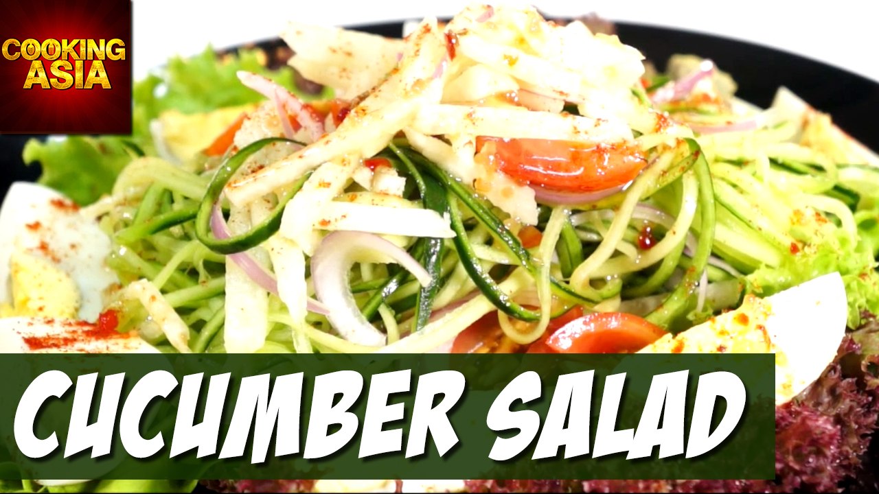How To Make Cucumber Salad At Home | Cooking Asia