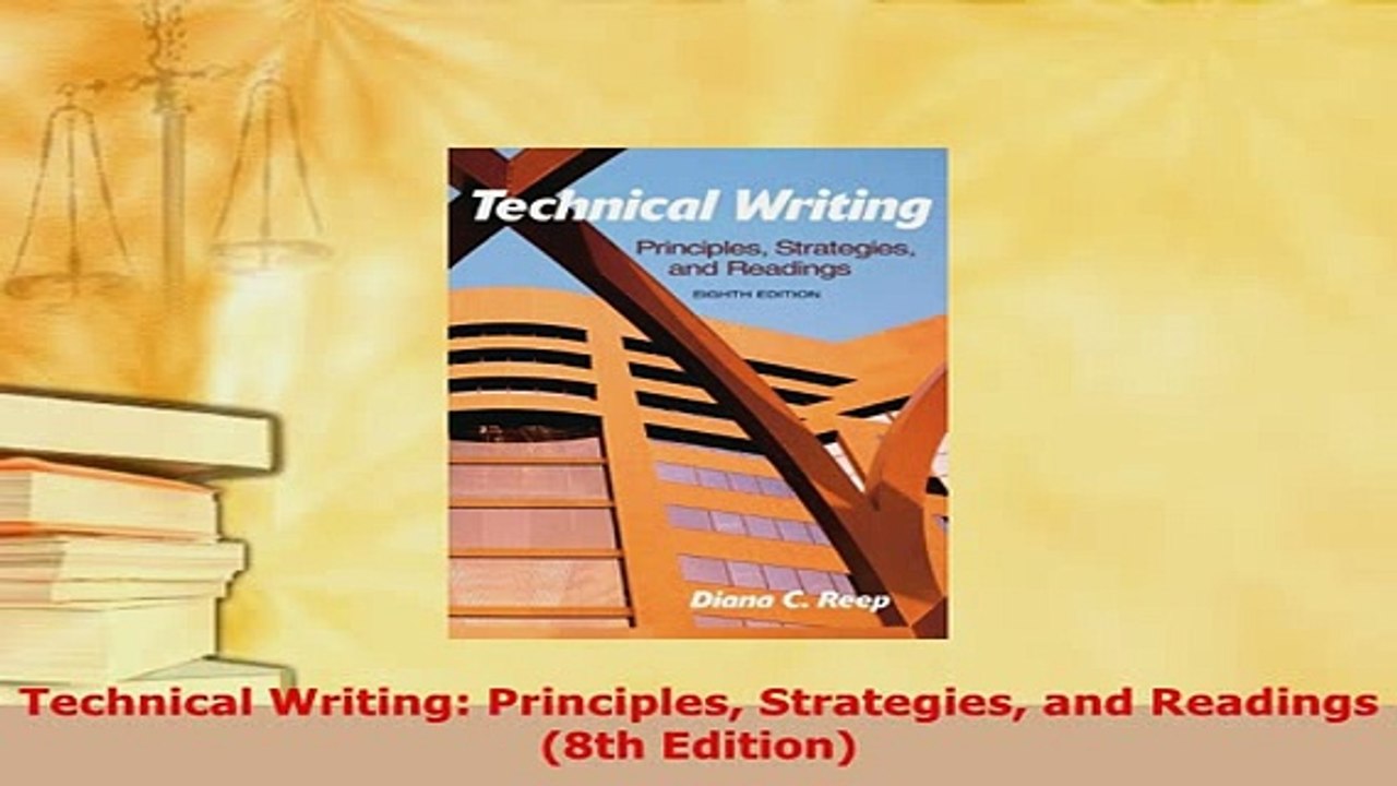 PDF  Technical Writing Principles Strategies and Readings 8th Edition PDF Full Ebook