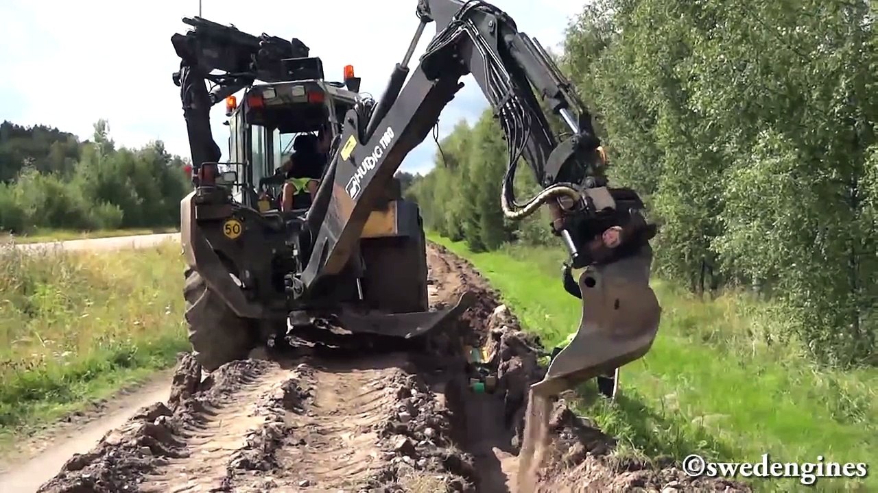Huddig 1160 återfyller kabeldike