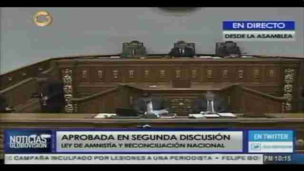El Parlamento de Venezuela aprueba Ley de Amnistía a favor de políticos presos