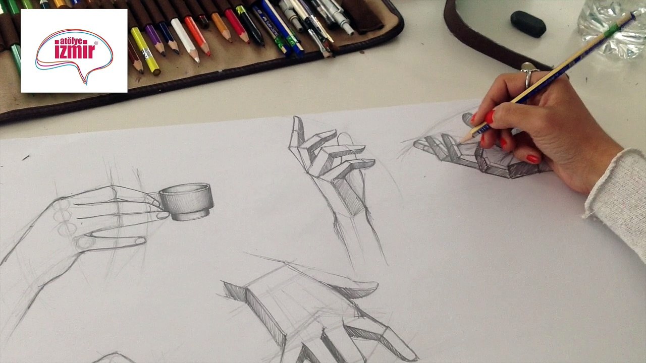 Karakalem El Çizimi Çalışması