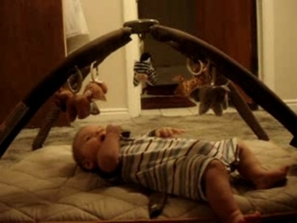 Connor Playing with Simba