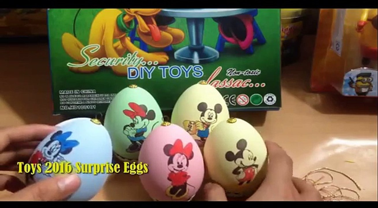 Mickey mouse coloring and Minnie Mouse. mickey mouse clubhouse Toys 2016 Surprise Eggs