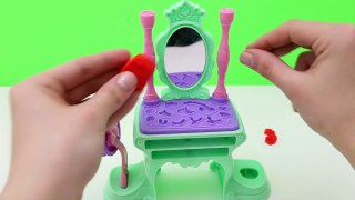 PLAY DOH Tutorial Disney Prettiest Princess Ariel Vanity Little Mermaid Toy Playset