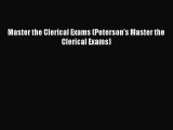 Download Master the Clerical Exams (Peterson's Master the Clerical Exams) PDF Free