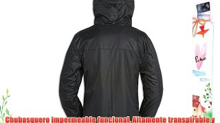 Brandit Impermeable y Transpirable Chaqueta Negro XL