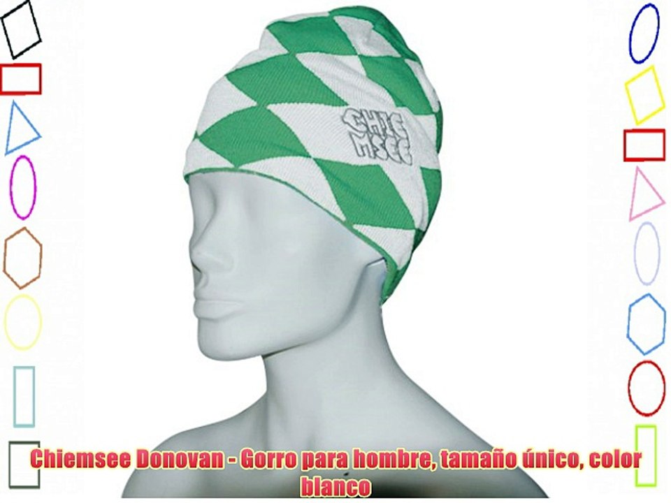 Chiemsee Donovan - Gorro para hombre tamaño único color blanco