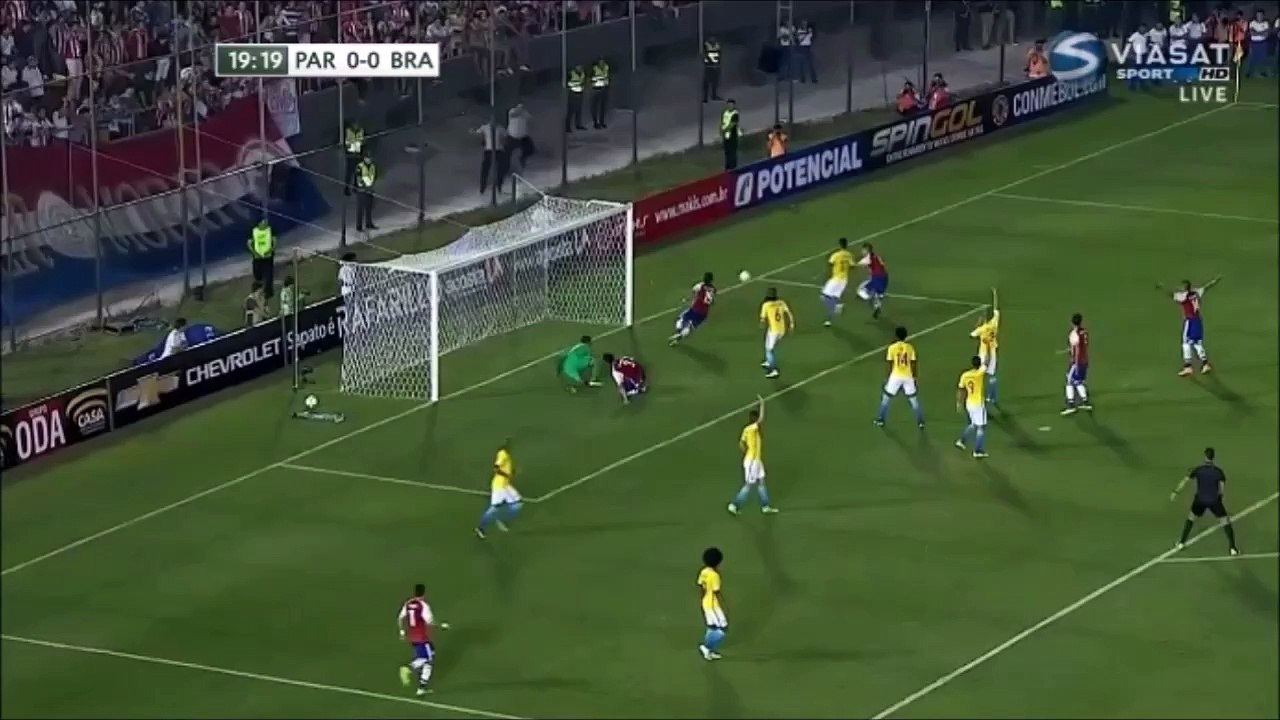 Paraguay - Brazil 2-2 (March 30, 2016, the qualifying tournament of the world Championship)