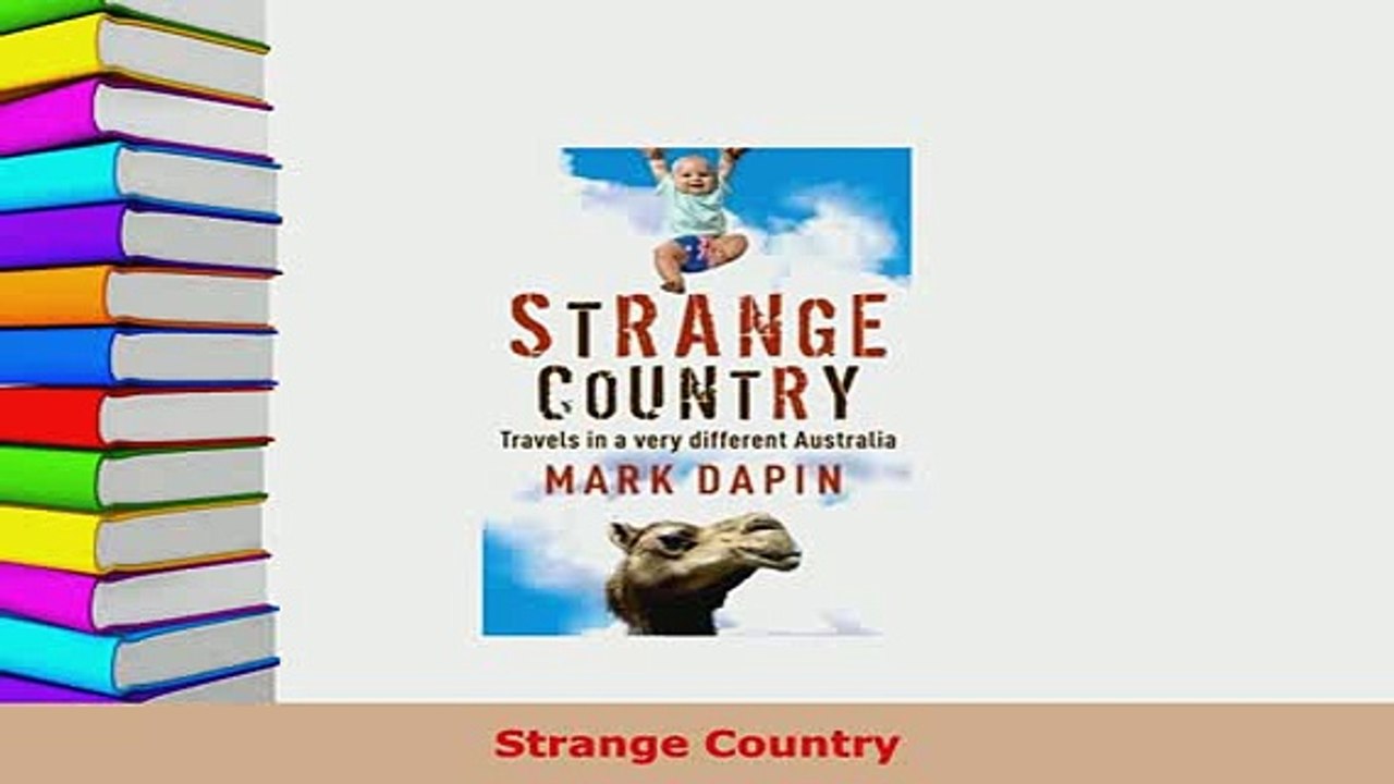 PDF  Strange Country Free Books
