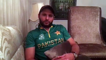 Video Record Message of Shahid Afridi Aplogizing After Losing the World Cup wt20 2016