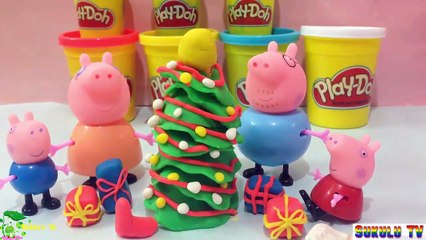 Peppa Pig En Español Juguetes - Play Doh Merry Christmas Peppa Pig en Español
