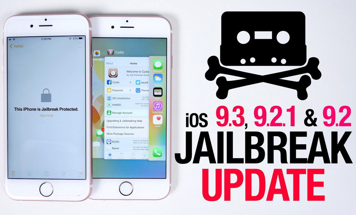 iPhone 6S Plus running iOS 9.1 Jailbroken (iOS 9.3 Jailbreak Update)
