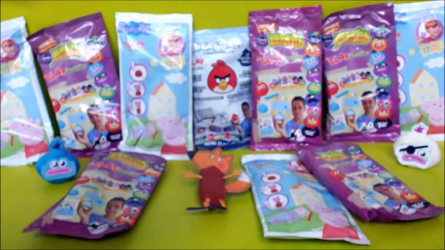 Clay Buddies Surprise figures Peppa Pig, Moshi Monsters, Angry Birds - Play-doh fun