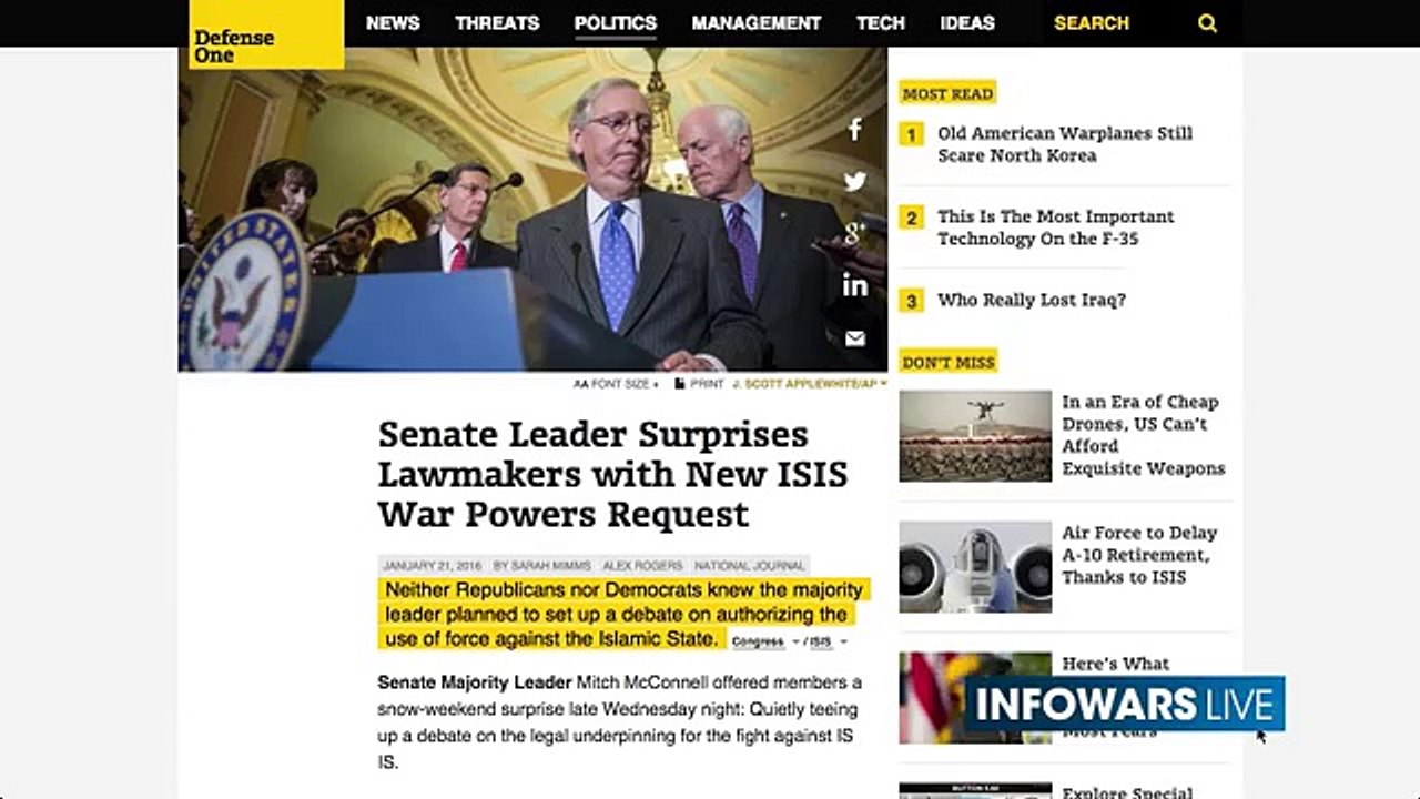Infowars Nightly News - Breaking Authorization for Military Force - 01222016 4
