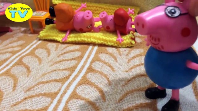 Peppa pig Masha and the bear свинка пеппа Маша и медведь caught chi