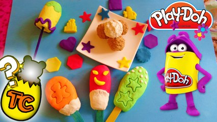 PLAY DOH EGGS SURPRISE POPSICLES  PEPPA PIG DISNEY PRINCESS DORA HELLO KITTY TOYS | Toy Collector