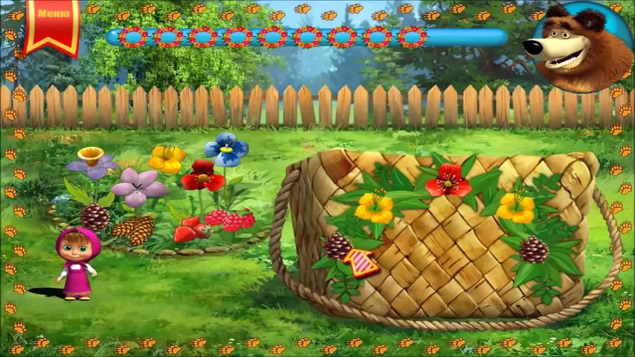 Мультфильм игра, Маша и Медведь, Прохождение игры