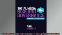 Social Media Risk and Governance Managing Enterprise Risk