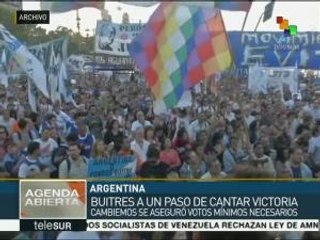 Argentina: Cámara Alta votará proyecto de pago a los "fondos buitre"