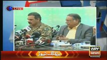 Check the Reaction of General Asim Bajwa When Pervez Rasheed Didn’t Answered the Question of Journalist