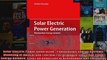 Solar Electric Power Generation  Photovoltaic Energy Systems Modeling of Optical and