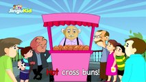 Hot Cross Buns | HD Nursery Rhyme With Lyrics | Cartoon Animation Rhymes & Songs for Child