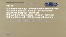 Read Dietary Reference Values of Food Energy and Nutrients for the United Kingdom  Report of the