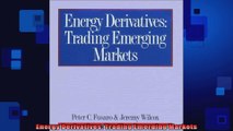 Energy Derivatives Trading Emerging Markets