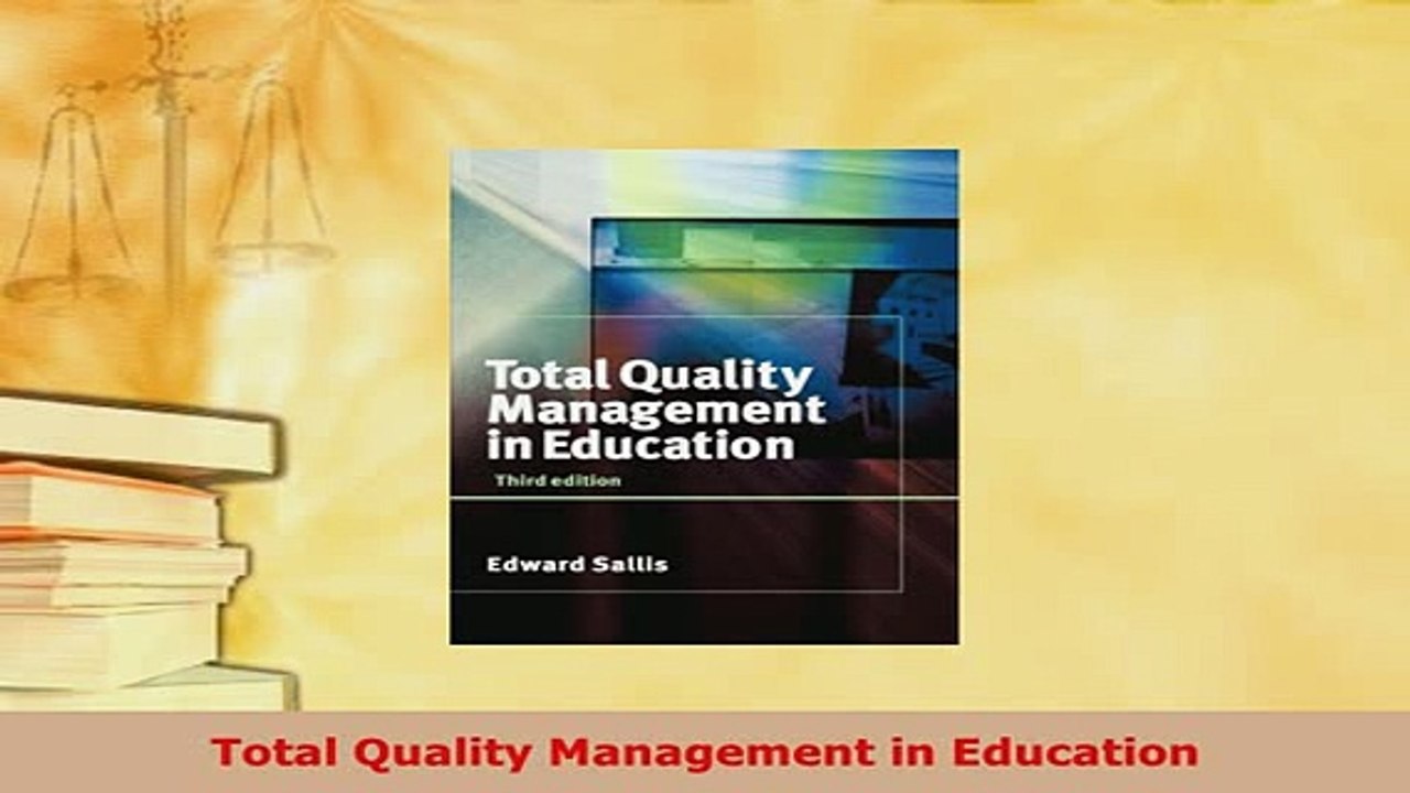 Download  Total Quality Management in Education PDF Full Ebook