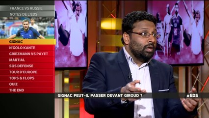 EDS - L'Equipe du Soir (extrait) : Gignac peut-il passer devant Giroud ?