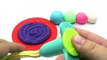 play doh frozen videos Set peppa pig family eat play doh cake