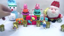 PLAY DOH NOEL!!! christmas kinder surprise eggs lego peppa pig español