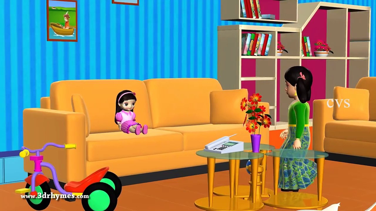 Miss Molly had a dolly - 3D Animation Nursery rhyme for children ( Miss polly had a dolly)