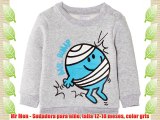 Mr Men - Sudadera para niño talla 12-18 meses color gris