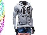 NATURE 3180 Hombre Sudadera con capucha Gris L [1A1]