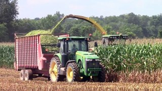 John Deere 7780 Pro Drive Chopping Corn Silage