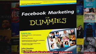 Facebook Marketing For Dummies