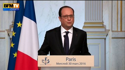 Hollande: "J'ai décidé de clore le débat constitutionnel"