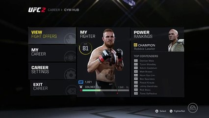 UFC 2 Conor McGregor Career Mode  EA Sports UFC 2 Conor McGregor Welterweight Career 86